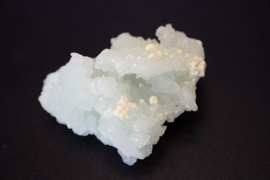 Crystal - Prehnite Pale green crystals with spots of oolite