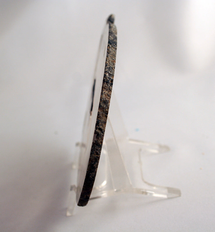 Agate Slab - Brazilian Agate Slab transparent with subtle bands and iris effect