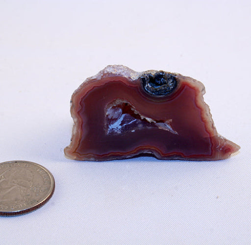 10219-AquaNueva Agate index with quarter