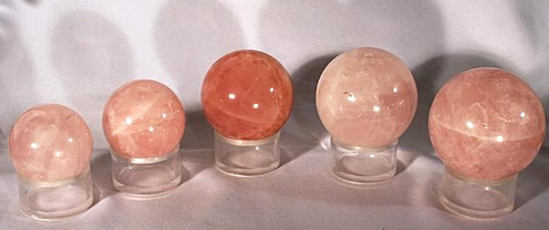 Rose Quartz - showing variety of shades