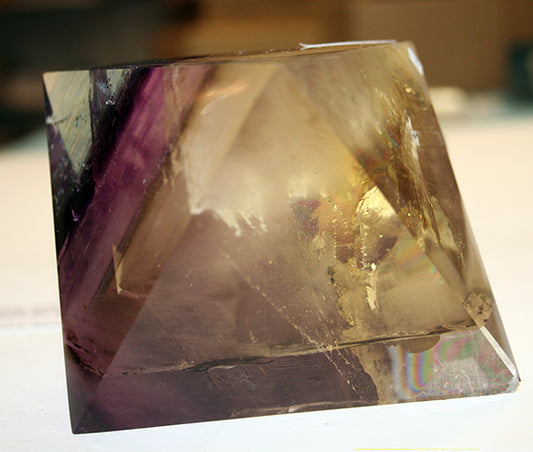 Illinois fluorite "Wiesner Diamond" Octohedron, Harden county Illinois