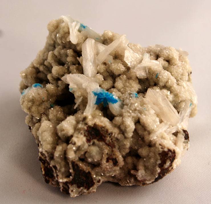 10298_Pentagonite and Stilbite with Mordenite-top side view