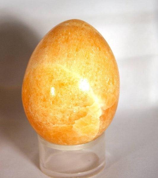 Egg-golden orange Calcite from Mexico