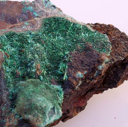 Mineral - Malachite on matrix from Hubei Province China
