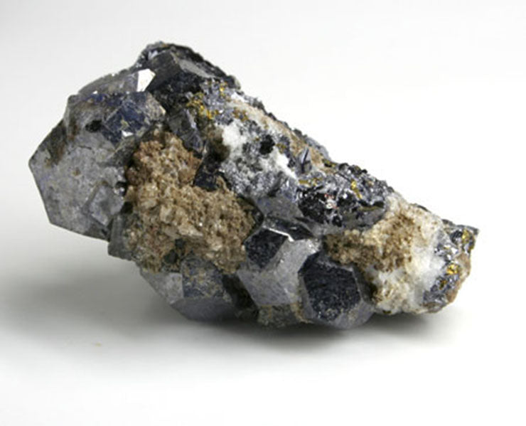 10120_galena, calcite and pyrite -side view