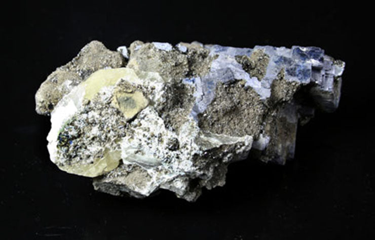 10147_galena and calcite on matrix- showing calcite