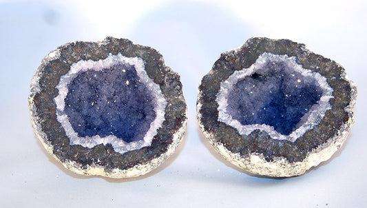 Geode - Las Choyas coconut - Amethyst interior crystals