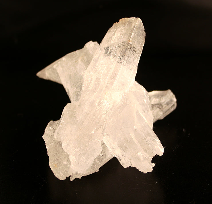 Selenite Crystal cluster - back view