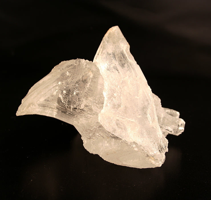 Selenite Crystal cluster - front view