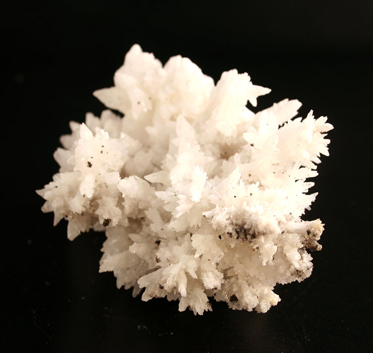 Aragonite_side view with micro crystals visible