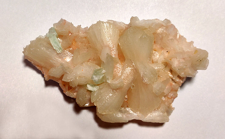 Stilbite - bowtie partial crystal top view