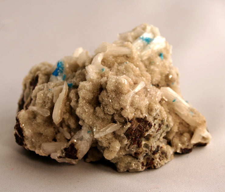 10298_Pentagonite and Stilbite with Mordenite-side view