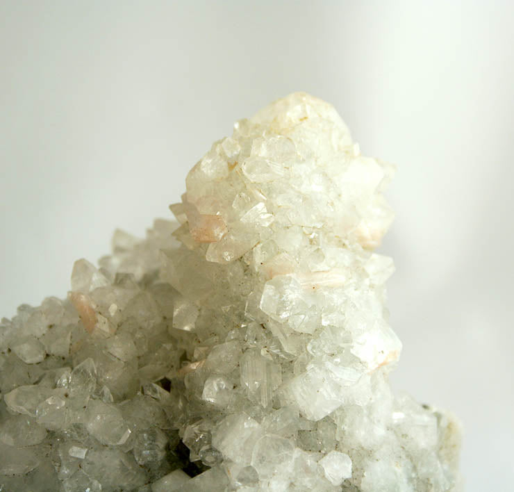 Apophyllite crystals close up