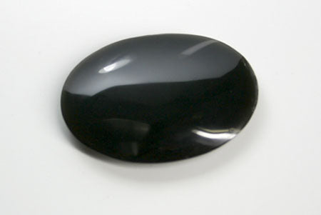 Cabochon - Obsidian Cab, domed and polished both sides, medium size