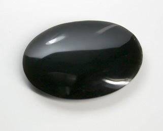Cabochon - Obsidian Cab, domed and polished both sides, medium size
