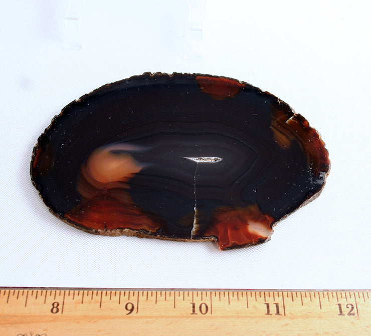 60080 agate slab - index and showing slight fracture