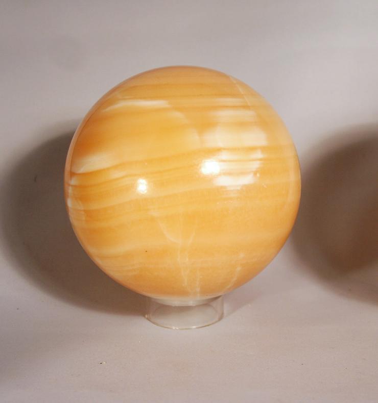 Sphere-Orange Calcite with pale banding