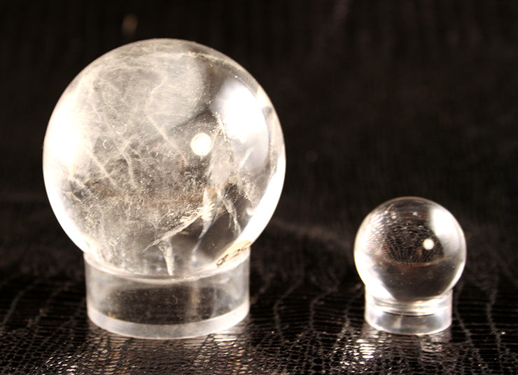 60125-Crystal Balls in clear crystal - three sizes