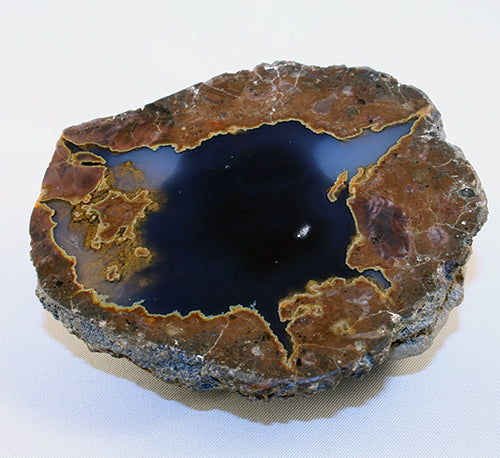 Agate - Thunderegg half-round from Friend Ranch, Oregon