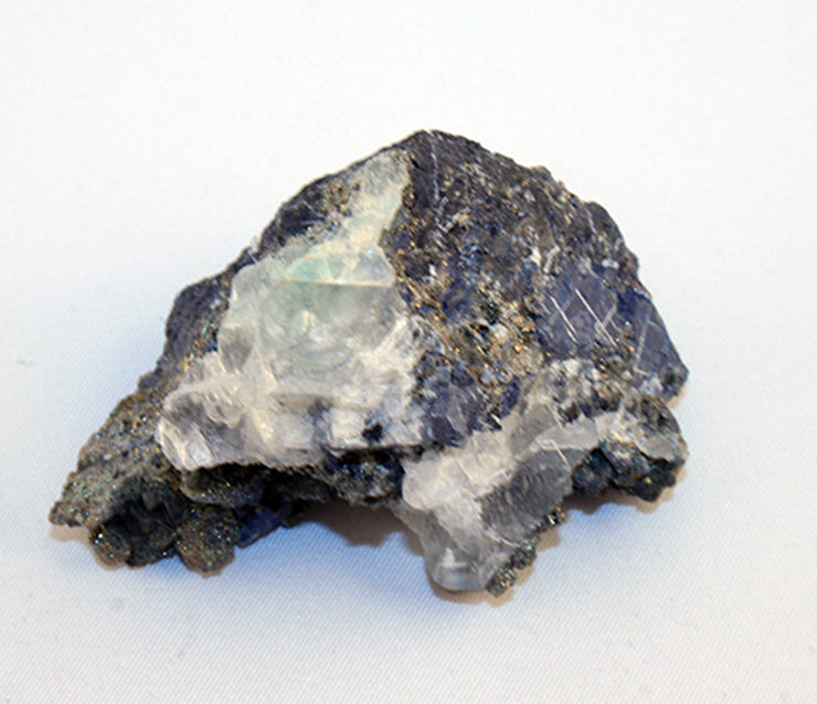 10126_fluorite on pyrite and galena -side view